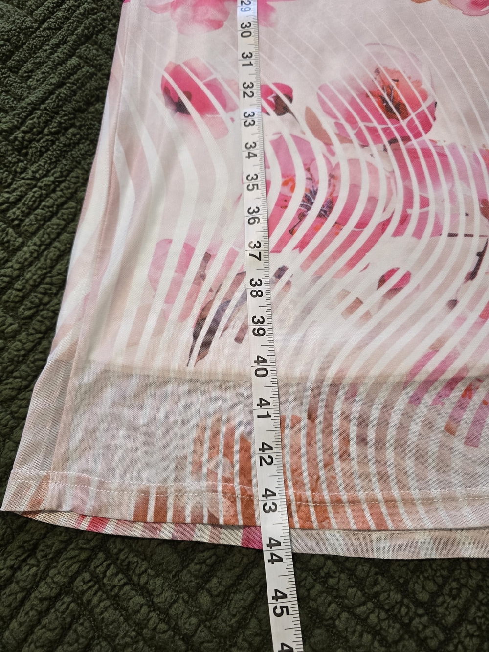 Fashion Nova Kyoto Floral Mesh Maxi Skirt Set - White & Pink Size Small Romantic - Picture 10 of 12